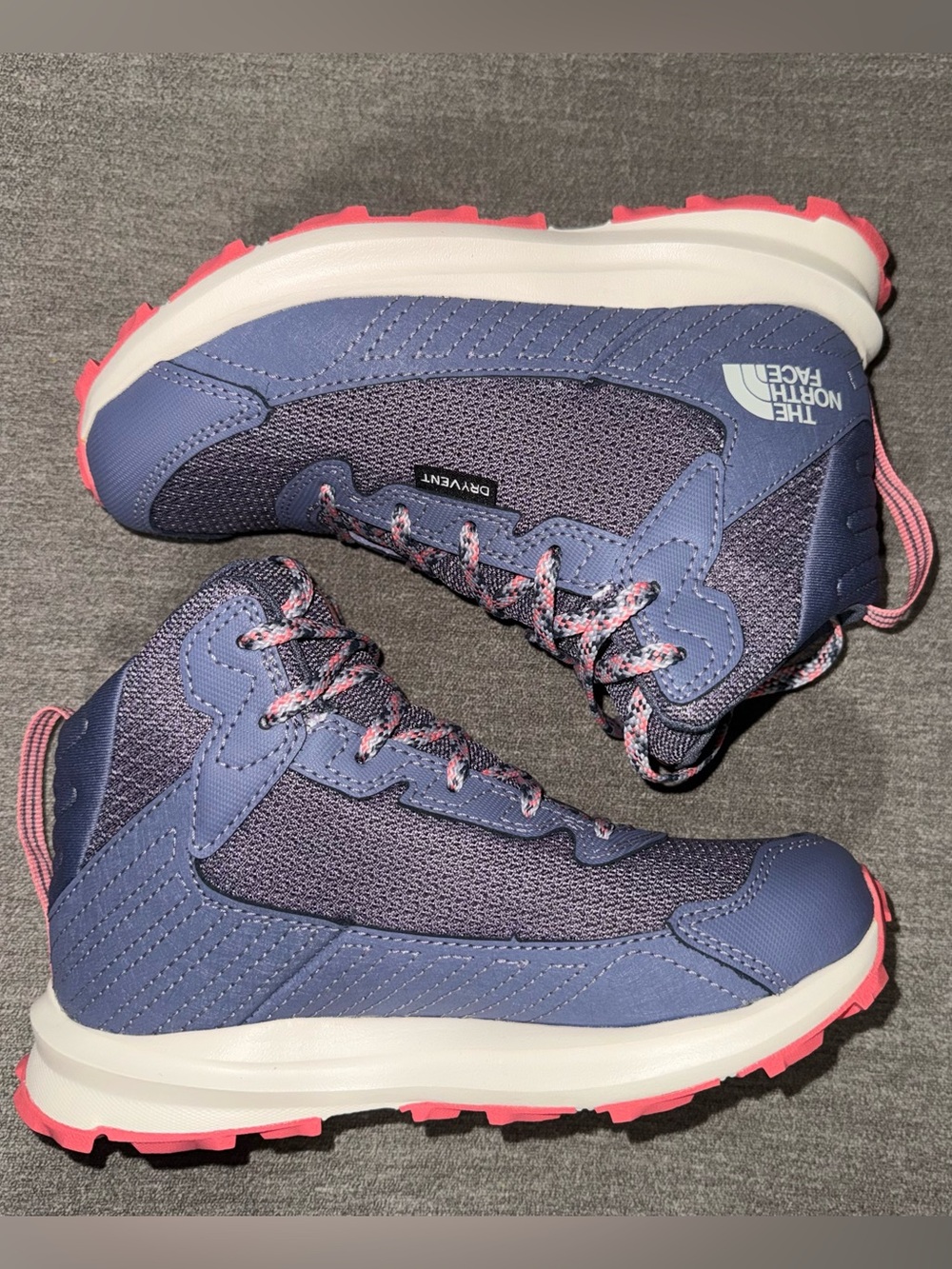 The North Face youth girls FastPack hiker boots mid waterproof shoes size 2 NIB